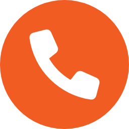 Large Icon Of A Phone On An Orange Background