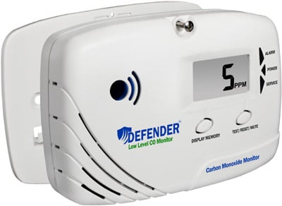 Low Level Carbon Monoxide Detector Monitor