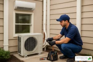 Ductless mini-split installation