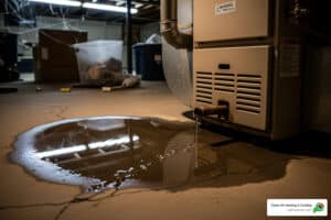 why is furnace leaking