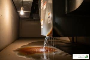 AC unit leaking