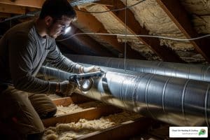 Sealing heating ducts